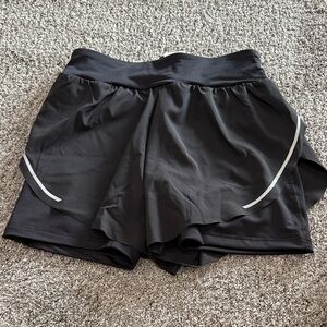 Reebok Black Women's Athletic Skort with Reflective Trim